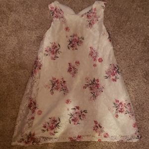 Lace floral dress